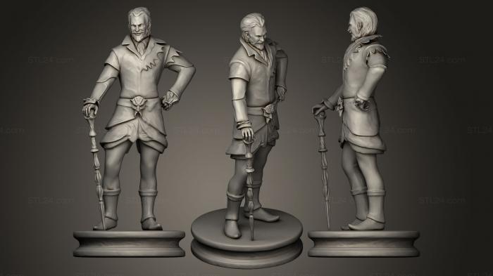 Statues of famous people (Daedric Shrines, STKC_0160) 3D models for cnc